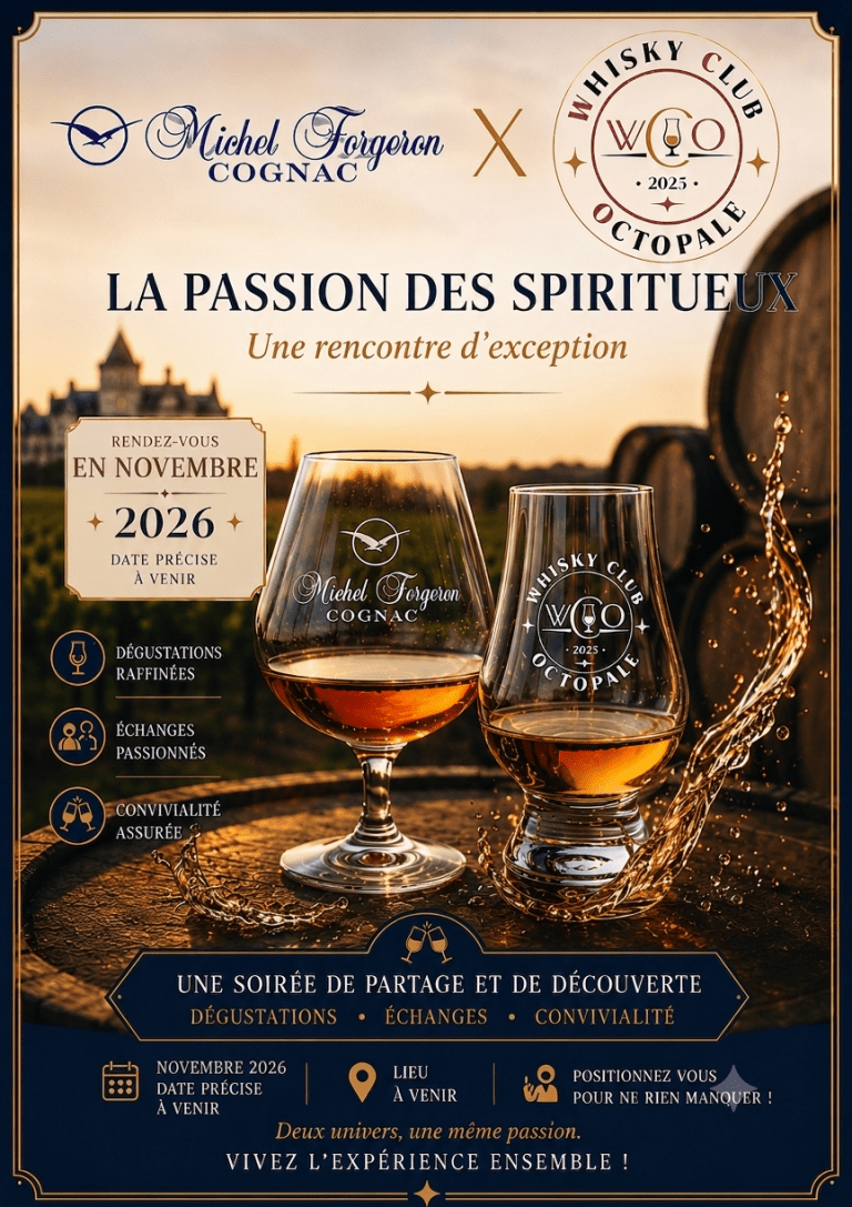 Le Whisky Club Octopale Rencontrera La Folle Blanche Courant Novembre 2026 !