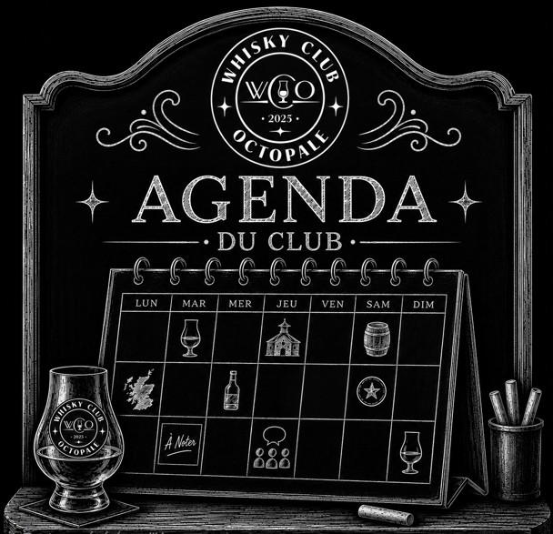 L’Agenda Du Whisky Club Octopale.
